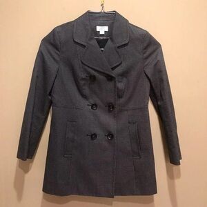 LOFT Women's Dark Gray Pea Coat